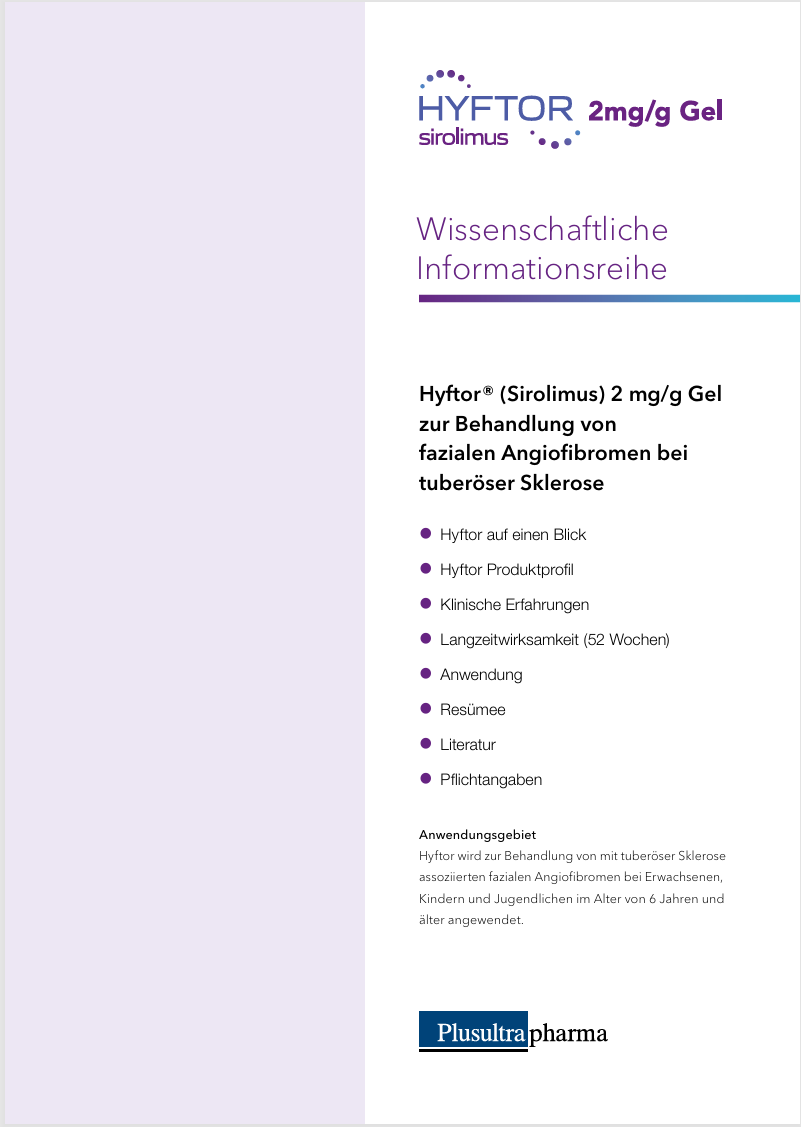 Titelseite der Produktmonographie für Hyftor.